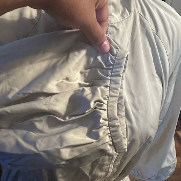 Banana Republic Blandine 3/4 Sleeve Bubble Hem Tie-Waist Parka Jacket – Size M - Picture 6 of 10